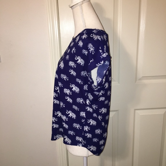 Pink Rose Elephant Print Top - Picture 7 of 10